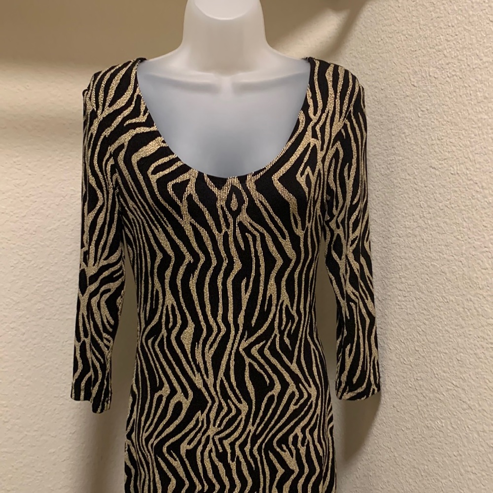 Black N Gold Dress